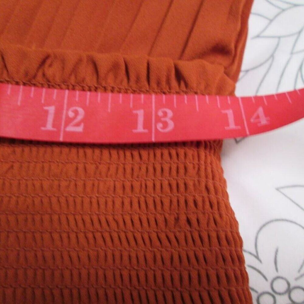 Nanette Lapore Pleated Sleeveless Smock Neck & Waist Midi Dress-Sienna-10-EUC - Picture 12 of 16